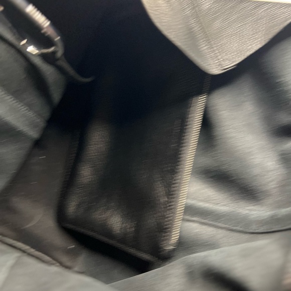 All Saints Black Textured Leather Tote - Picture 5 of 11